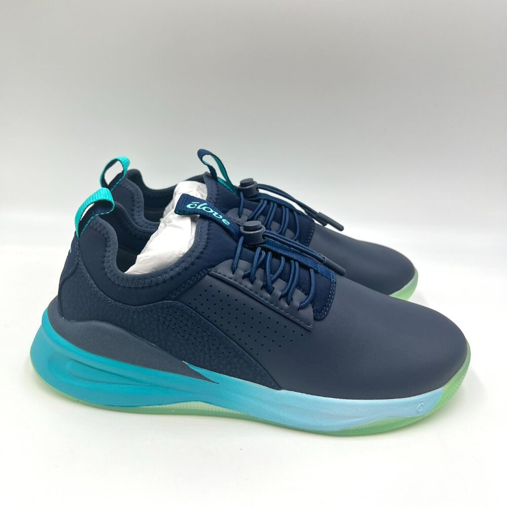 Clove Womens Size 7.5 CL007 Navy Blue‎ Aqua Comfort Work Sneakers Shoes